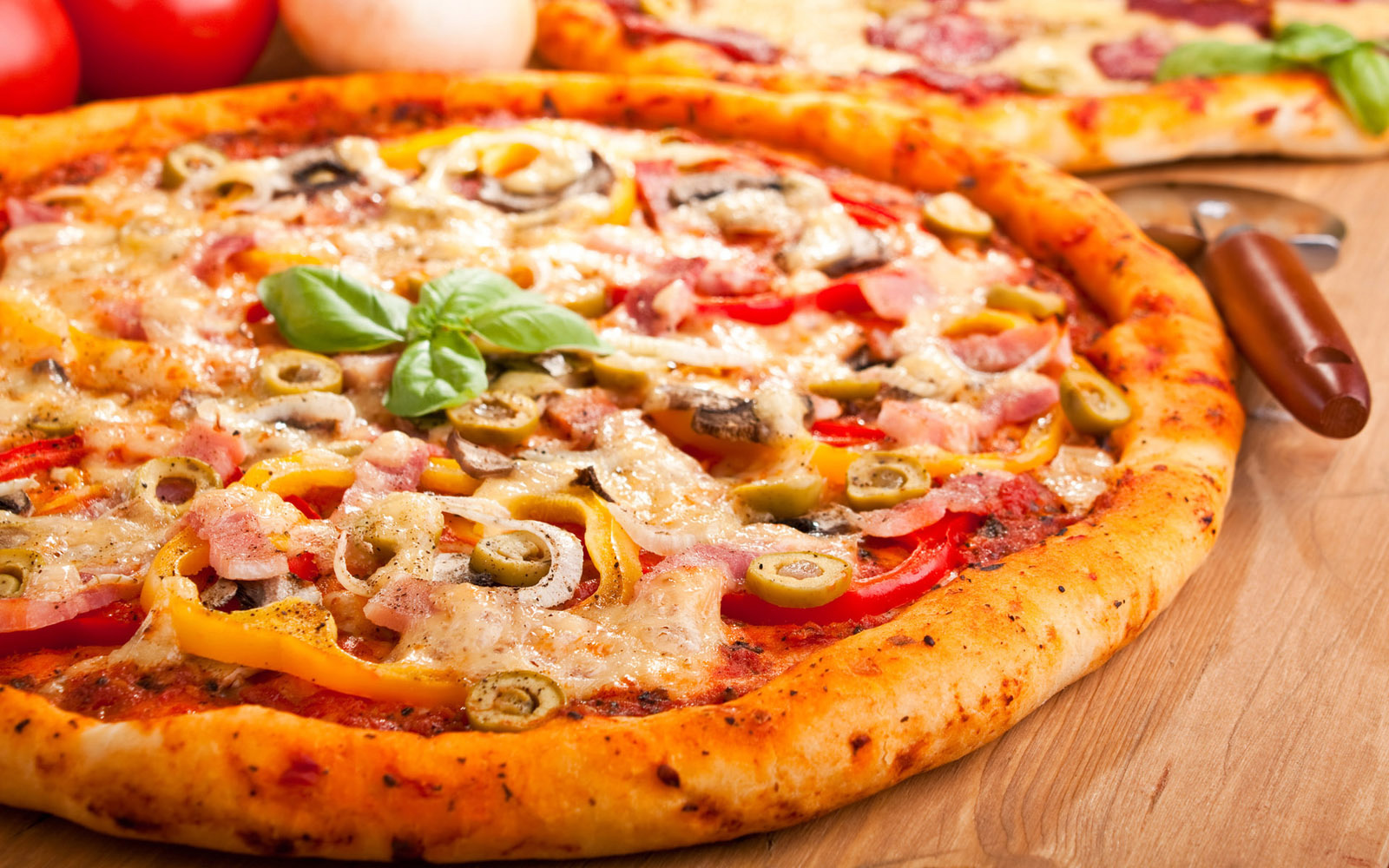 pizza de palmito